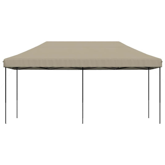 Vidaxl partytent inklapbaar pop-up 580x292x315 cm taupe