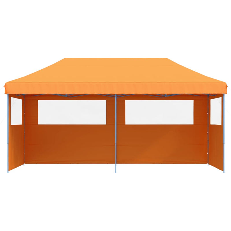 Load image into Gallery viewer, Vidaxl partytent inklapbaar pop-up met 3 zijwanden oranje
