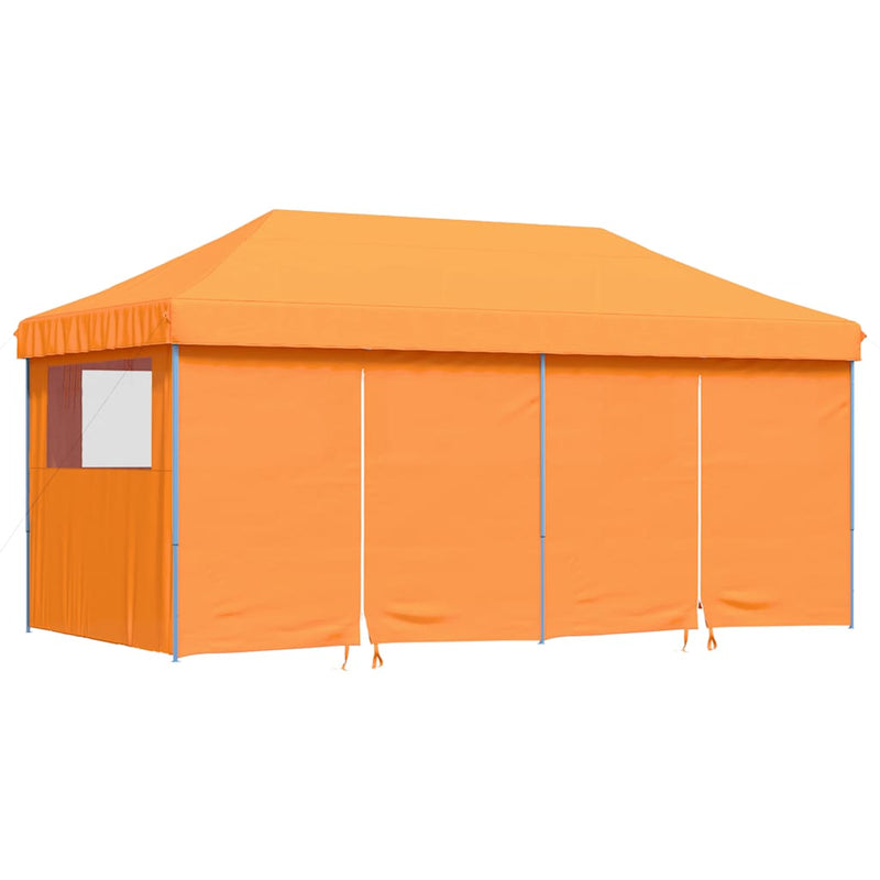 Cargue la imagen en el visor de la galería, Vidaxl partytent inklapbaar pop-up met 4 zijwanden oranje
