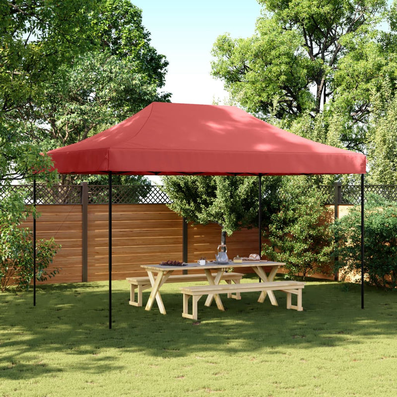 Load image into Gallery viewer, Vidaxl partytent inklapbaar pop-up 440x292x315 cm bordeauxrood
