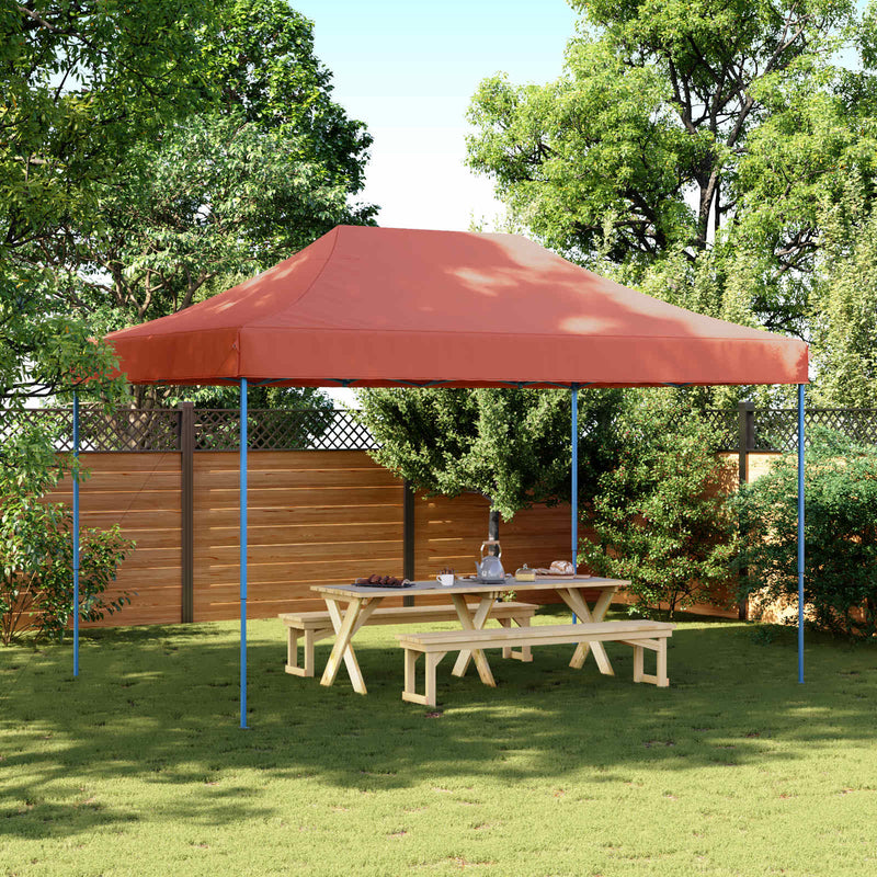 Afbeelding laden in galerijviewer, Vidaxl partytent inklapbaar pop-up 440x292x315 cm terracotta
