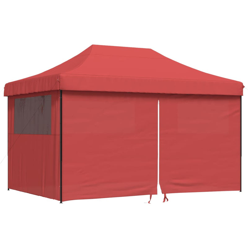 Load image into Gallery viewer, Vidaxl partytent inklapbaar pop-up met 4 zijwanden bordeauxrood
