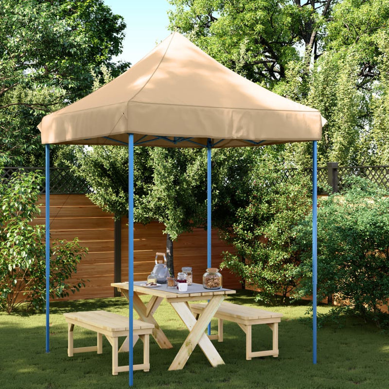 Load image into Gallery viewer, Vidaxl partytent inklapbaar pop-up 200x200x306 cm beige
