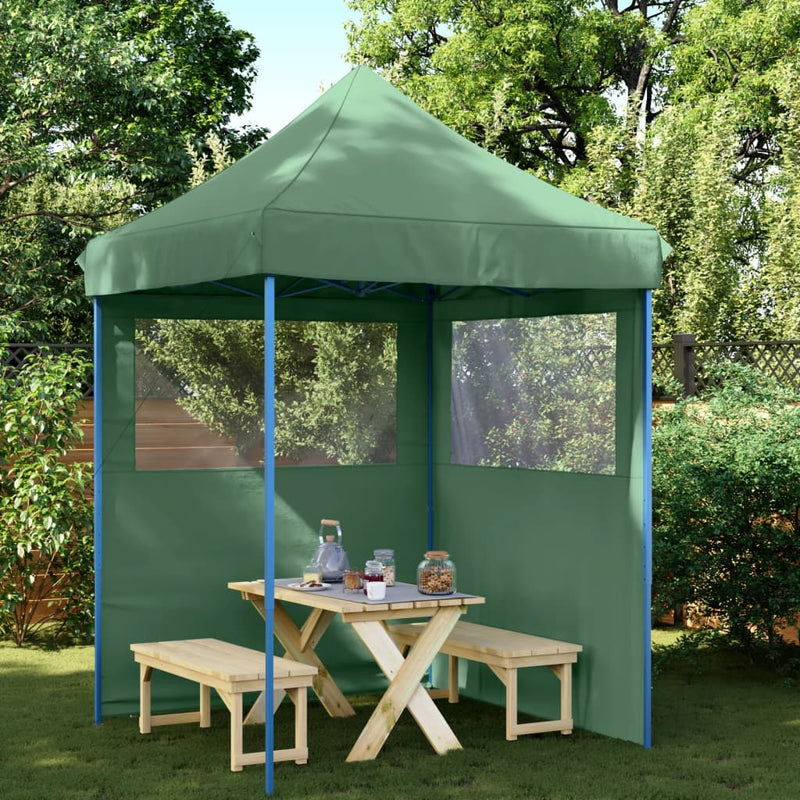 Load image into Gallery viewer, Vidaxl partytent inklapbaar pop-up met 2 zijwanden groen
