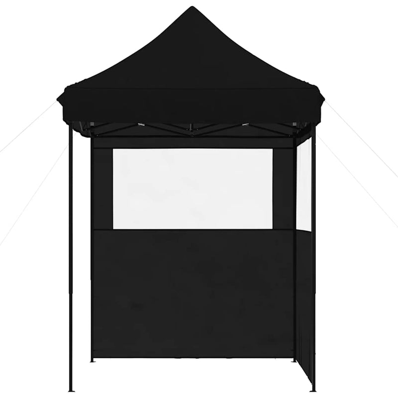 Chargez l'image dans la visionneuse de la galerie, Vidaxl partytent inklapbaar pop-up met 2 zijwanden zwart
