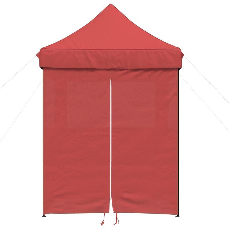 Load image into Gallery viewer, VidaXL Partytent inklapbaar pop-up met 4 zijwanden bordeauxrood
