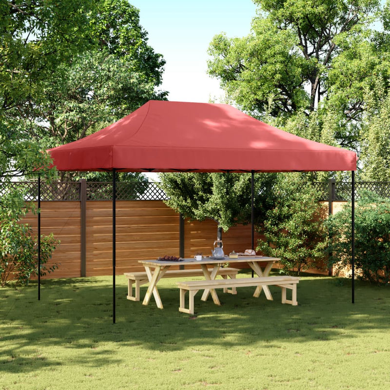 Load image into Gallery viewer, Vidaxl partytent inklapbaar pop-up 410x279x315 cm bordeauxrood

