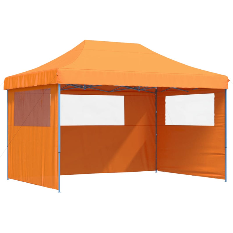 Load image into Gallery viewer, Vidaxl partytent inklapbaar pop-up met 3 zijwanden oranje

