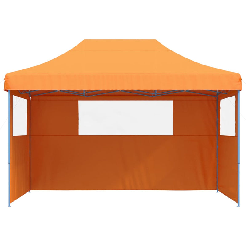 Load image into Gallery viewer, Vidaxl partytent inklapbaar pop-up met 3 zijwanden oranje
