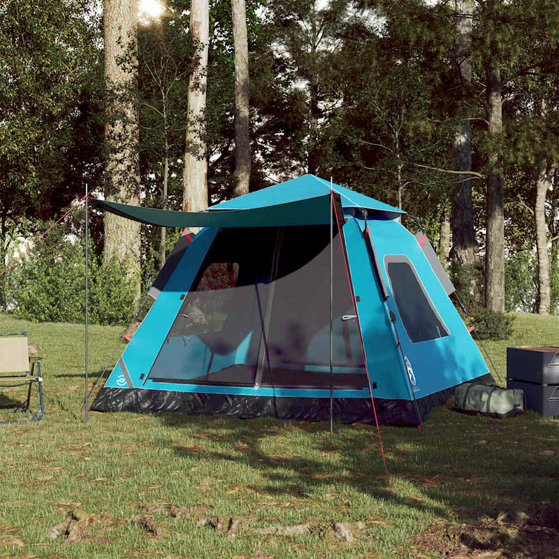 Load image into Gallery viewer, Vidaxl koepeltent 5-persoons snelontgrendeling blauw
