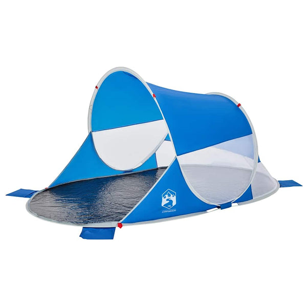 VidaXL Strandtent pop-up waterdicht azuurblauw