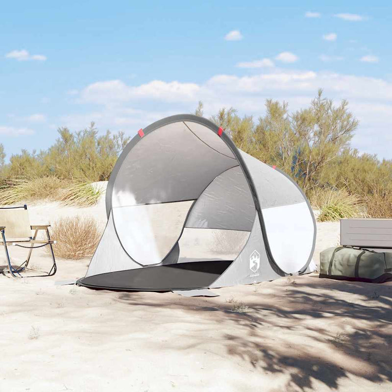 Load image into Gallery viewer, Vidaxl strandtent pop-up waterdicht grijs
