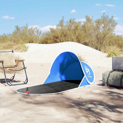 VidaXL Strandtent pop-up waterdicht azuurblauw