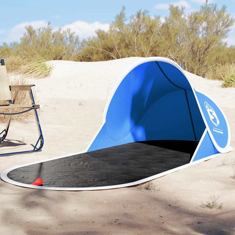 VidaXL Strandtent pop-up waterdicht azuurblauw