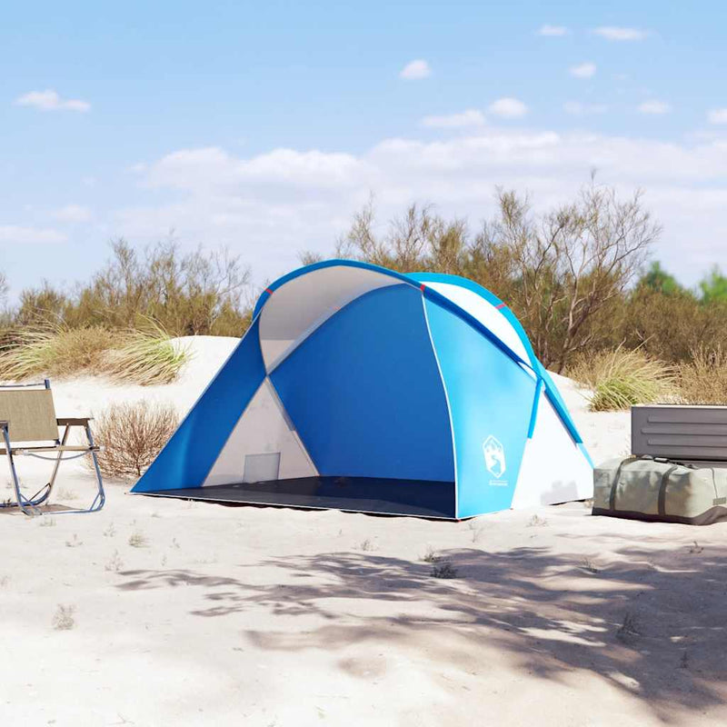 Load image into Gallery viewer, Vidaxl strandtent 2-persoons pop-up waterdicht azuurblauw
