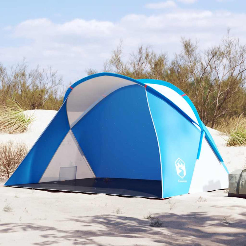 Load image into Gallery viewer, Vidaxl strandtent 2-persoons pop-up waterdicht azuurblauw
