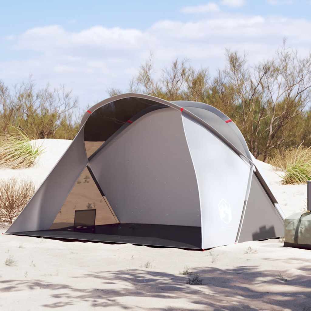 VidaXL Strandtent 2-persoons pop-up waterdicht grijs