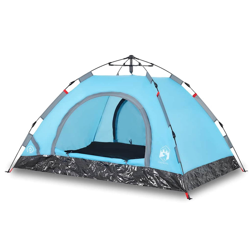 Load image into Gallery viewer, Vidaxl tent 4-persoons snelontgrendeling blauw
