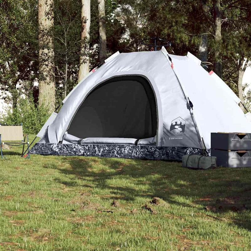 Load image into Gallery viewer, Vidaxl tent 5-persoons snelontgrendeling verduisterende stof wit
