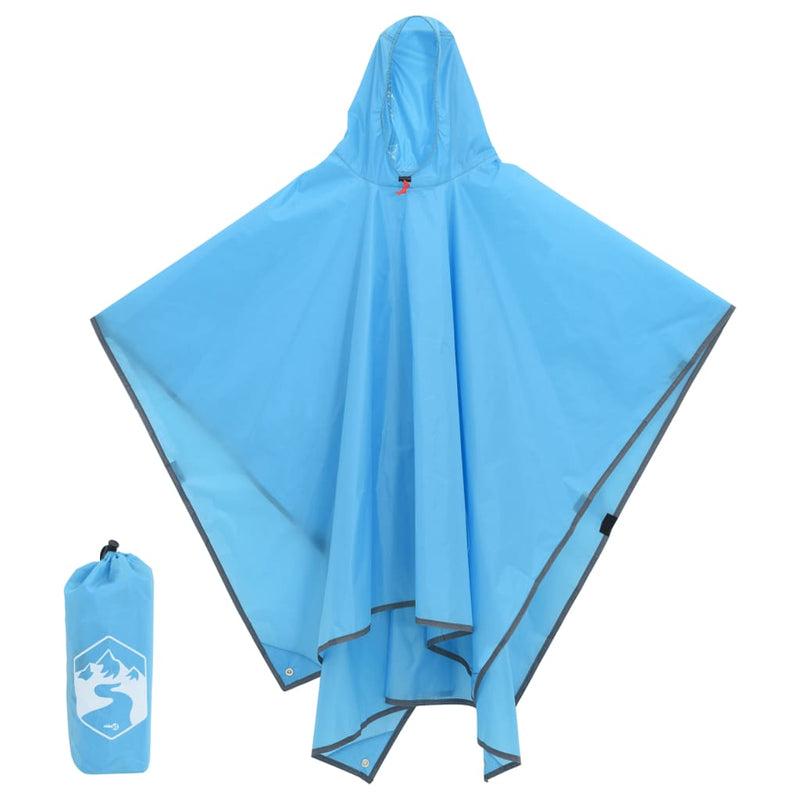 Load image into Gallery viewer, Vidaxl regenponcho met capuchon 2-in-1 ontwerp 223x145 cm blauw
