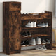 Vidaxl schoenenkast 100,5x28x100 cm bewerkt hout gerookt eikenkleurig