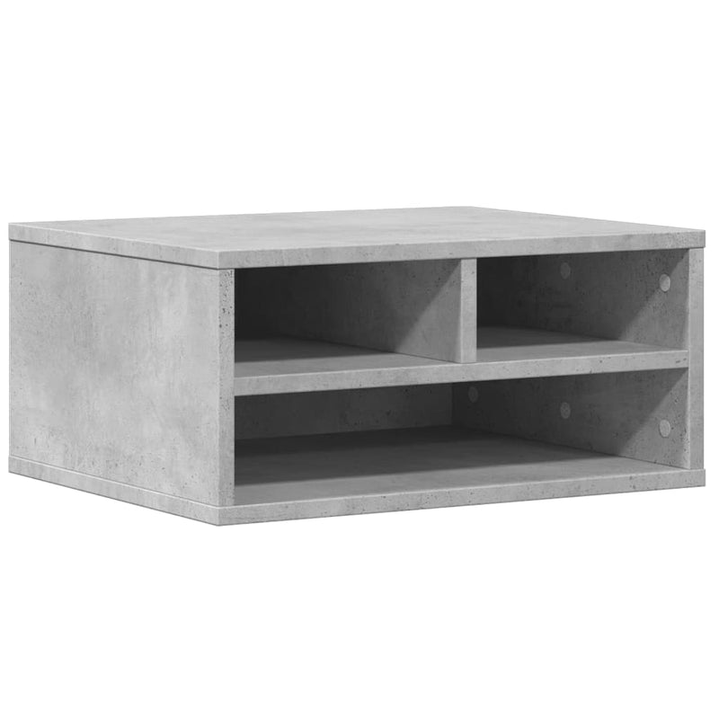 Afbeelding laden in galerijviewer, Vidaxl printerkastje 49x40x22,5 cm bewerkt hout betongrijs
