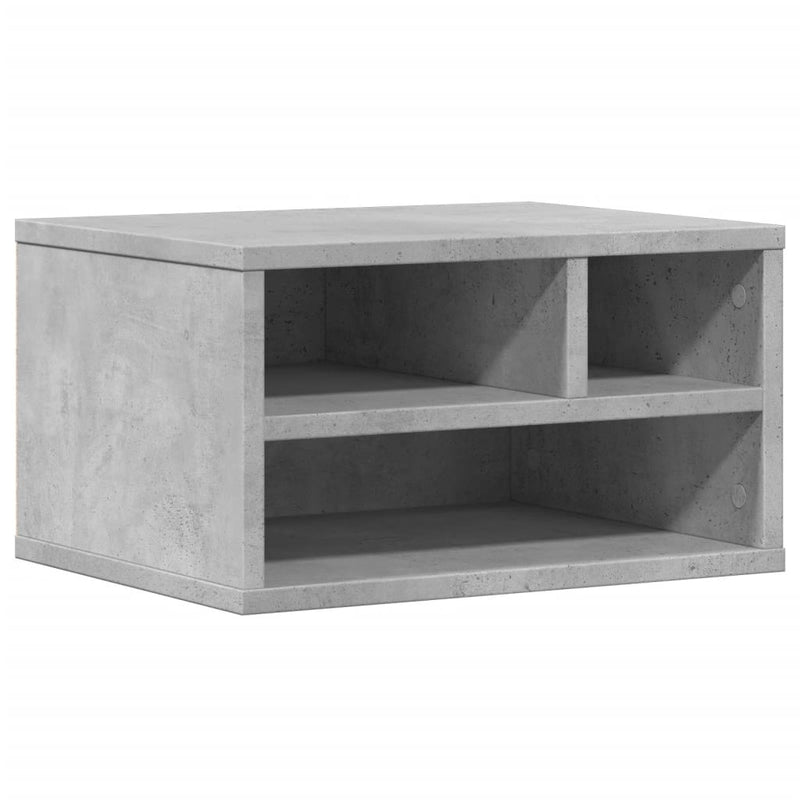 Load image into Gallery viewer, Vidaxl printerkastje 40x32x22,5 cm bewerkt hout betongrijs
