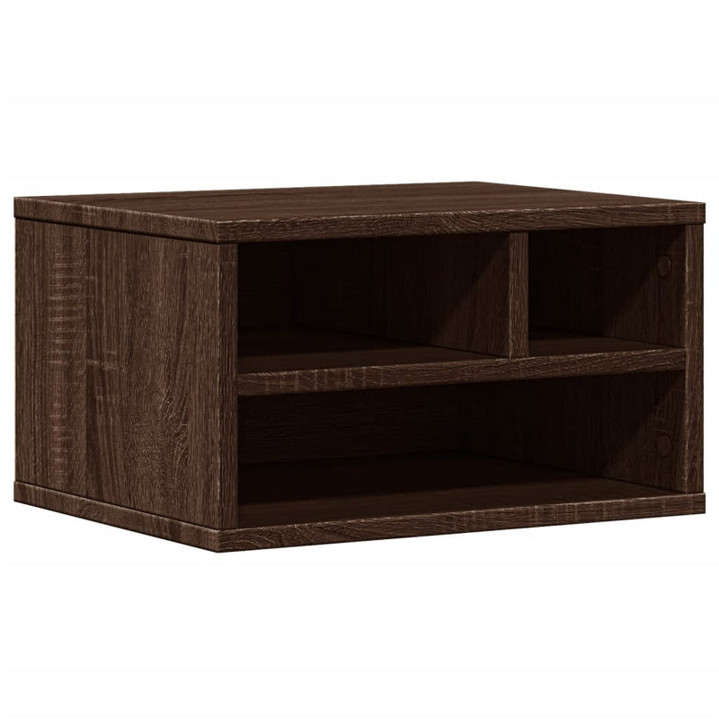 Load image into Gallery viewer, Vidaxl printerkastje 40x32x22,5 cm bewerkt hout bruin eikenkleurig
