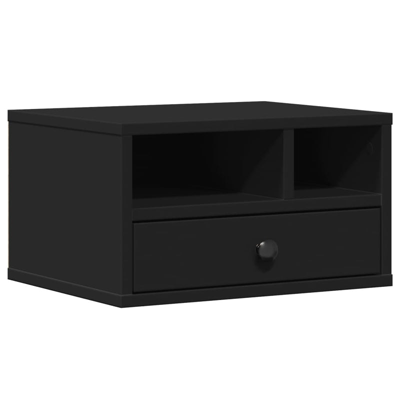 Load image into Gallery viewer, Vidaxl printerkastje 40x32x22,5 cm bewerkt hout zwart
