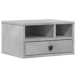 Vidaxl printerkastje 40x32x22,5 cm bewerkt hout betongrijs