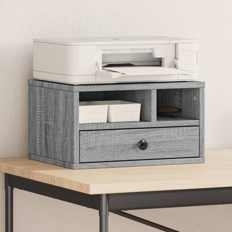 Load image into Gallery viewer, Vidaxl printerkastje 40x32x22,5 cm bewerkt hout grijs sonoma eiken
