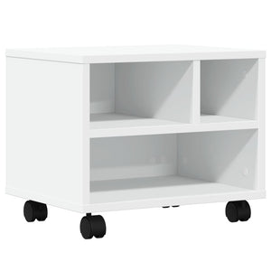 Vidaxl printerkastje met wielen 41x32x34,5 cm wit