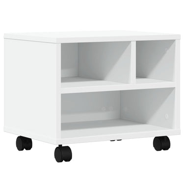 Vidaxl printerkastje met wielen 41x32x34,5 cm wit