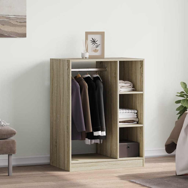 Afbeelding laden in galerijviewer, Vidaxl kledingkast 77x48x102 cm bewerkt hout sonoma eikenkleurig
