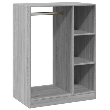 Vidaxl kledingkast 77x48x102 cm bewerkt hout grijs sonoma eikenkleurig