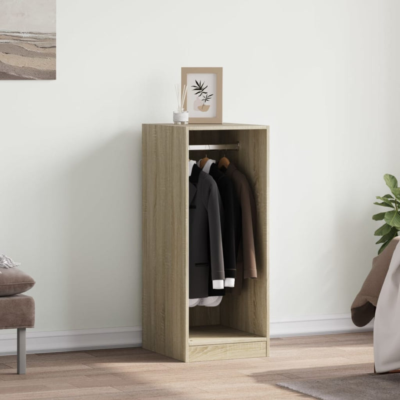 Load image into Gallery viewer, VidaXL Kledingkast 48x41x102 cm bewerkt hout sonoma eikenkleurig
