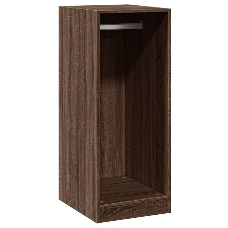 Load image into Gallery viewer, Vidaxl kledingkast 48x41x102 cm bewerkt hout bruin eikenkleurig
