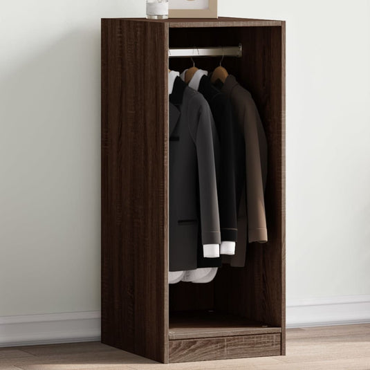 Vidaxl kledingkast 48x41x102 cm bewerkt hout bruin eikenkleurig