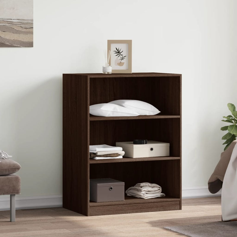 Load image into Gallery viewer, VidaXL Kledingkast 77x48x102 cm bewerkt hout bruin eikenkleurig
