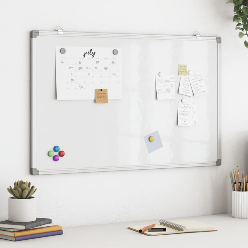 Load image into Gallery viewer, Vidaxl whiteboard magnetisch 80x50x1,7 cm aluminium
