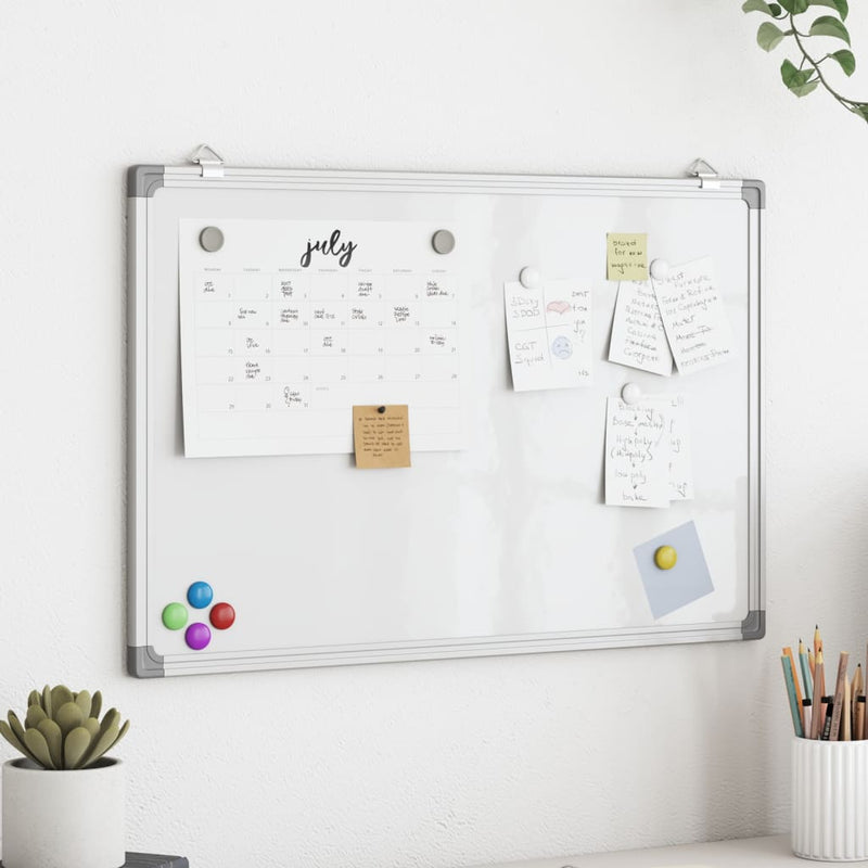 Load image into Gallery viewer, Vidaxl whiteboard magnetisch 80x60x1,7 cm aluminium
