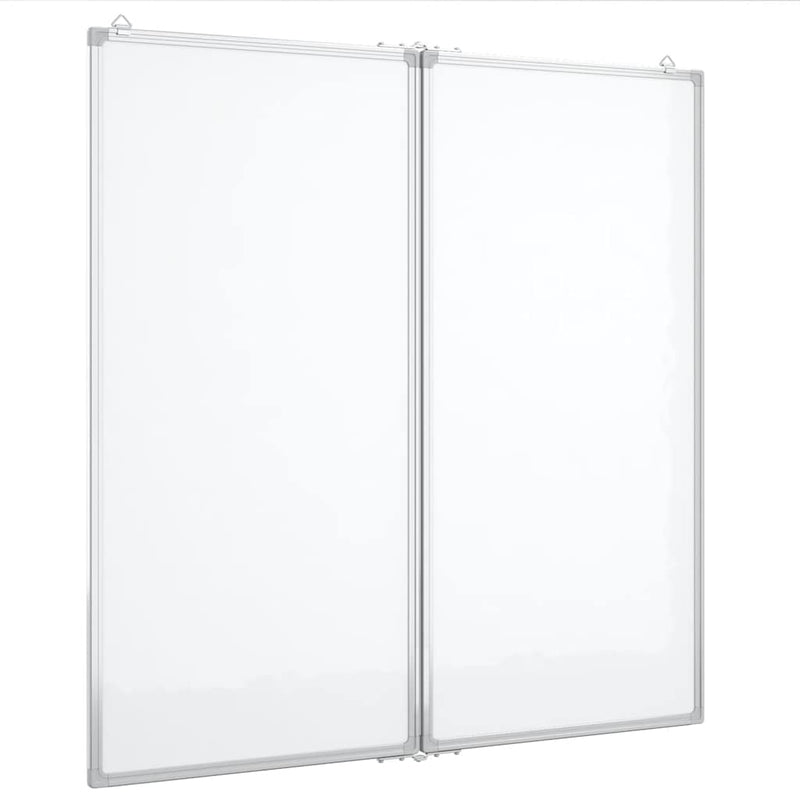Load image into Gallery viewer, Vidaxl whiteboard magnetisch inklapbaar 80x80x1,7 cm aluminium
