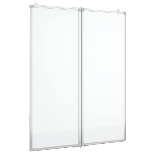 Vidaxl whiteboard magnetisch inklapbaar 80x100x1,7 cm aluminium