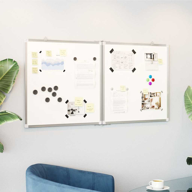 Load image into Gallery viewer, Vidaxl whiteboard magnetisch inklapbaar 120x60x1,7 cm aluminium

