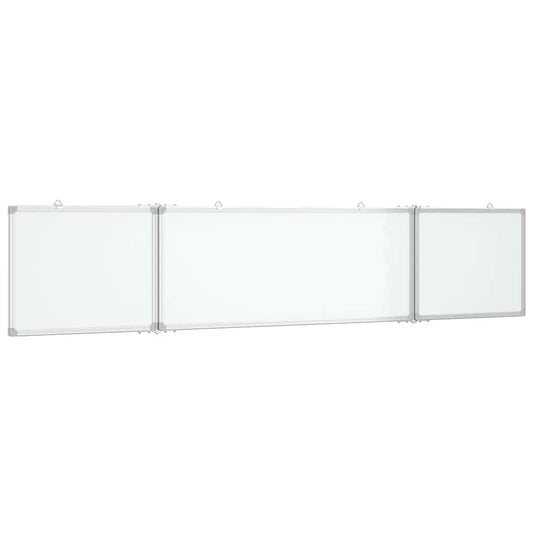 Vidaxl whiteboard magnetisch inklapbaar 200x40x1,7 cm aluminium