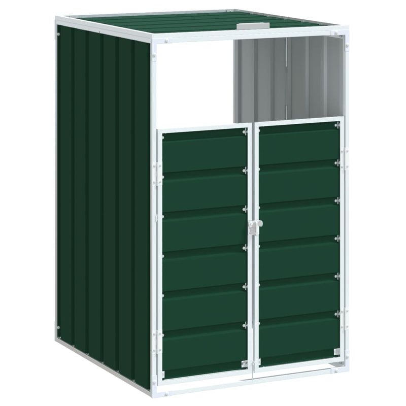 Load image into Gallery viewer, Vidaxl containerberging voor 1 container 72x81x115 cm staal groen
