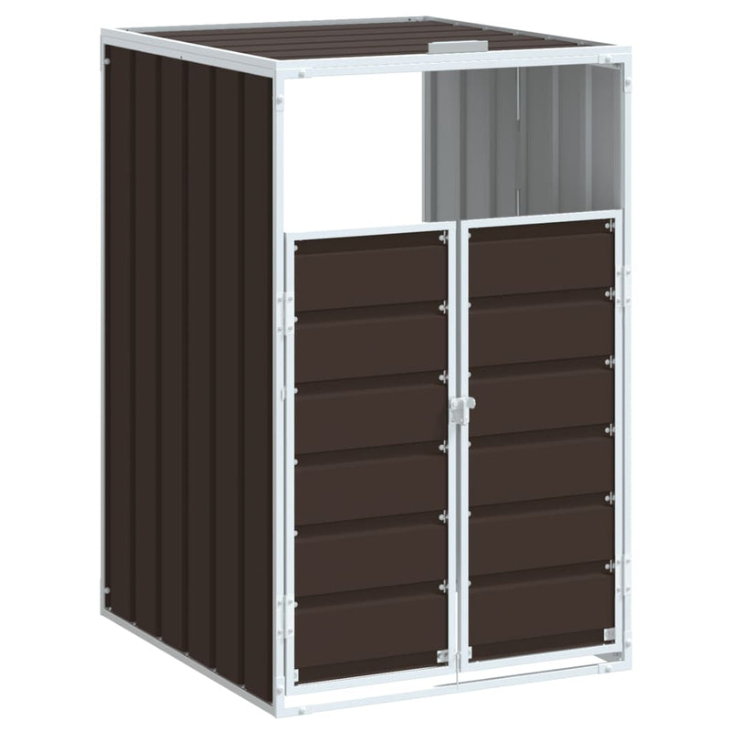 Load image into Gallery viewer, Vidaxl containerberging voor 1 container 72x81x115 cm staal bruin
