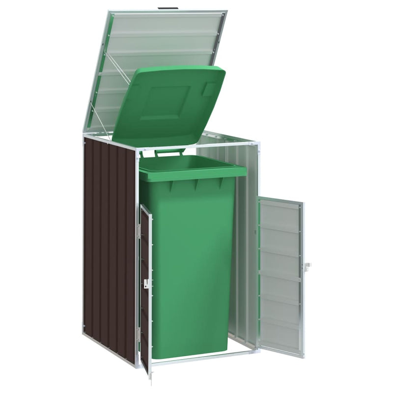 Load image into Gallery viewer, Vidaxl containerberging voor 1 container 72x81x115 cm staal bruin
