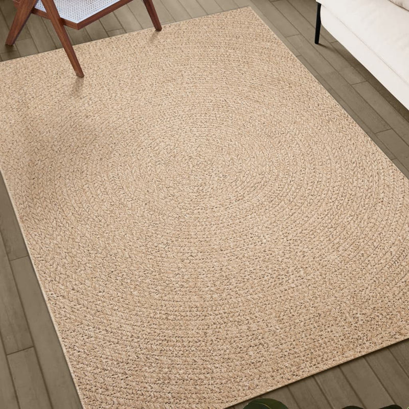 Load image into Gallery viewer, Vidaxl vloerkleed zizur binnen en buiten 60x110 cm jute look
