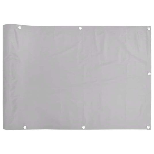Vidaxl balkonscherm 300x75 cm pvc grijs